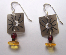 Midnight Sun Petroglyph Earrings