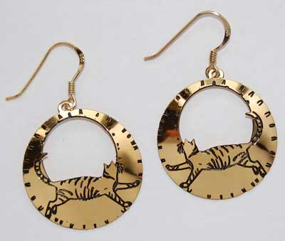 Cat Hoops - gold