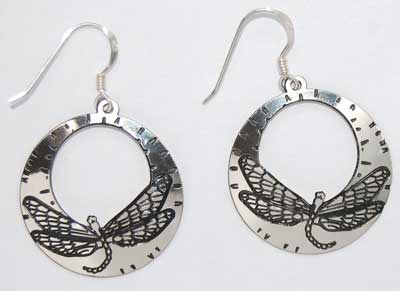 Dragonfly Hoop Earrings