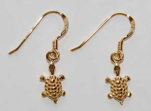 Turtle Earrings - gold