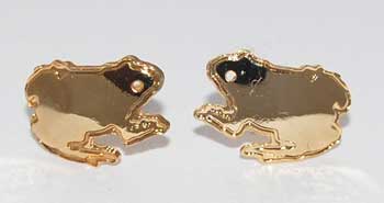 Frog Earrings - gold