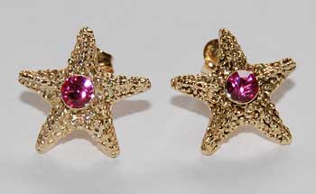 Sea Star - gold & rose