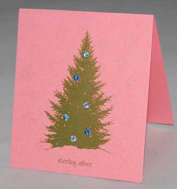 Holiday Magic Tree - Crystal Post Earrings