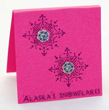 Alaska Snowflake Earrings - tanzanite