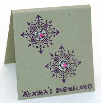 Alaska Snowflake Earrings - rose