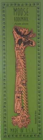 Moose Copper Bookmark