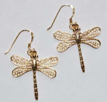 Dragonfly Earring - gold