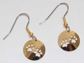 Cheetah Track Earrings - gold