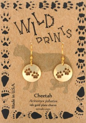 Cheetah Track Earrings - gold