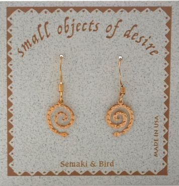 Snake Earrings - gold