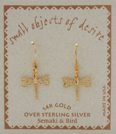 Dragonfly Earrings - gold