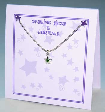 Star Necklace - peridot