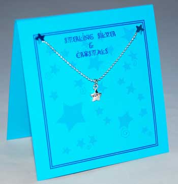 Star Crystal Necklace - aurora