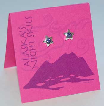 Star Earrings - tanzanite