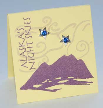 Star Earrings - sapphire