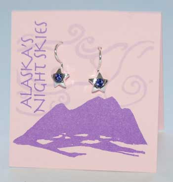 Star Earrings - tanzanite