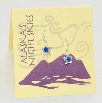 Star Earrings - sapphire