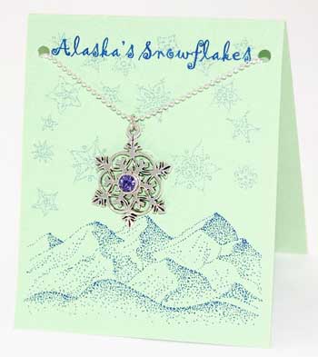 Snowflake Necklace - tanzanite