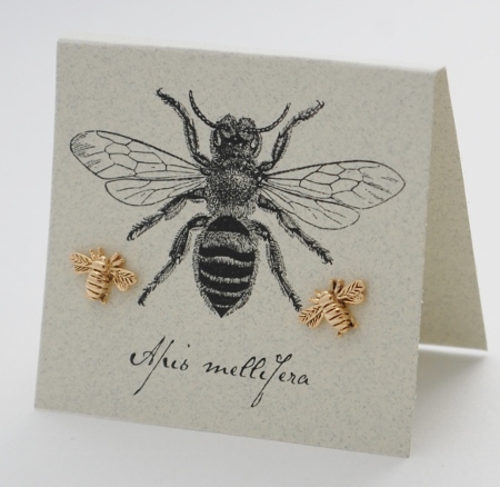 Bee Earrings - gold