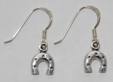 Horseshoe Earrings french wire