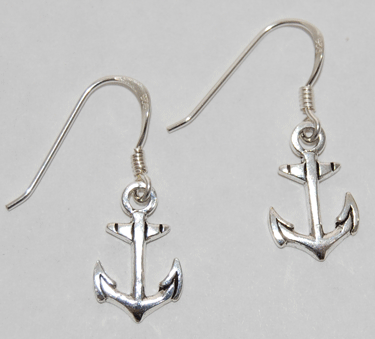 Anchor Earrings french wire