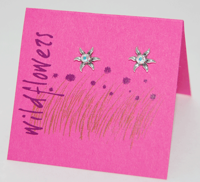 Aster Wildflower Post Earrings - aurora