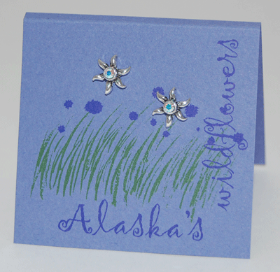 Alaska's Aster Wildflowers Earrings - aurora