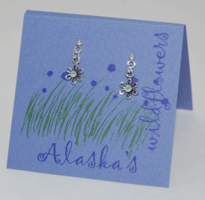 Alaska Wildflower Dangle Earrings - aurora