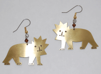 Lion Earrings