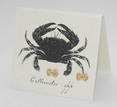 Crab Earrings - gold