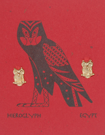 Owl Earrings - gold