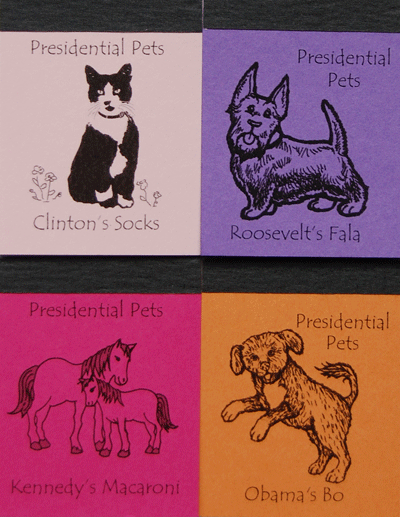 Presidential Pets Four Pack Memo