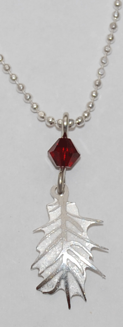 Oak Leaf Necklace - sterling 