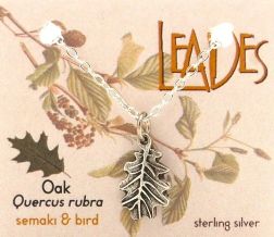 Oak Leaf Necklace - silver