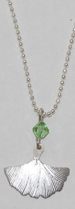 Gingko Leaf Necklace - sterling 