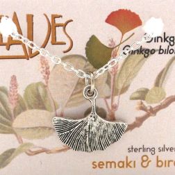 Gingko Leaf Necklace - silver