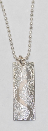 Snake Track Necklace - silver