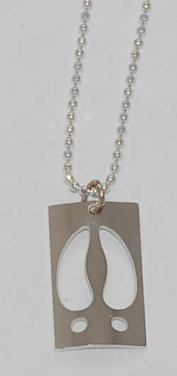 Moose Track Necklace - sterling 