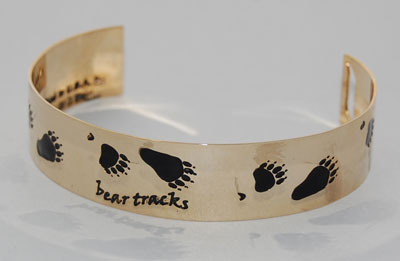 Bear Cuff Bracelet - gold