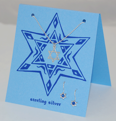 Star of David Necklace Set