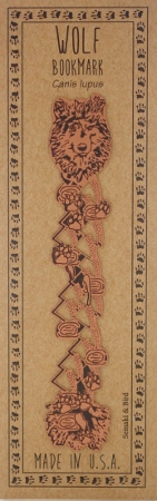 Wolf Copper Bookmark
