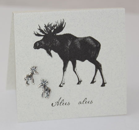 Moose Earrings - silver