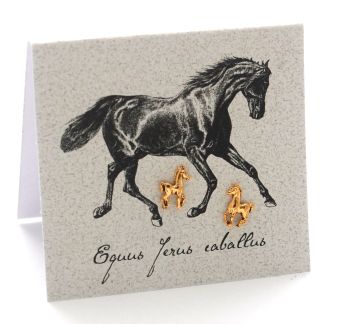 Horse Earrings - gold