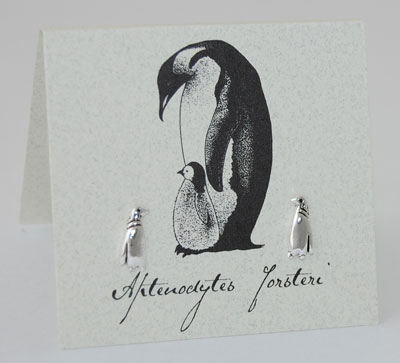 Penguin Earrings - silver