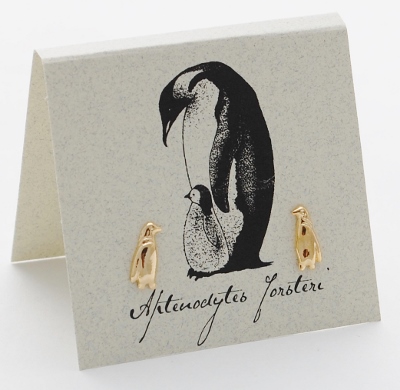 Penguin Earrings - gold