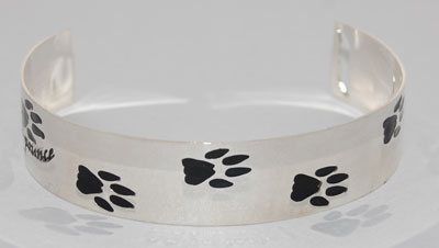 Mountain Lion Cuff Bracelet - silver