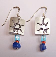 Moon Sun Petroglyph Earrings