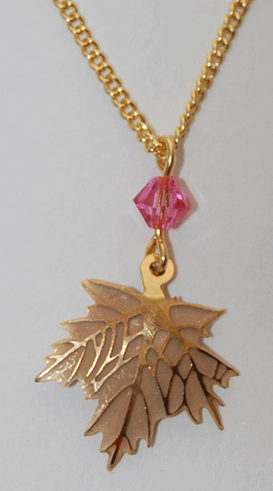 Maple Leaf Necklace - gold