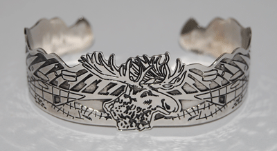 Moose Cuff Bracelet - silver