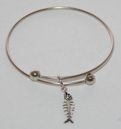 Fish Bones Charm Bracelet